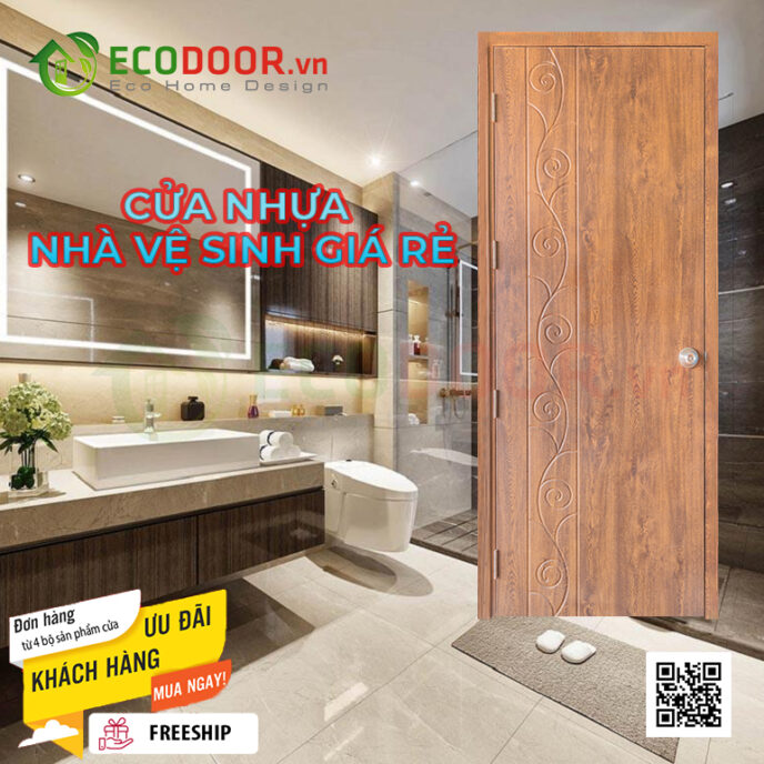 Cửa nhựa giá rẻ nhà vệ sinh