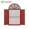 Cửa thép vân gỗ dạng vòm TVGVom-SGD-10