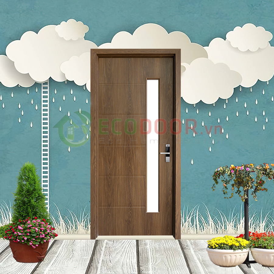 Cửa nhựa Composite fix ô kính Cửa nhựa Composite fix ô kính