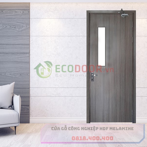Mẫu cửa gỗ cách âm phòng ngủ FMD M-N3 cao cấp tại Ecodoor