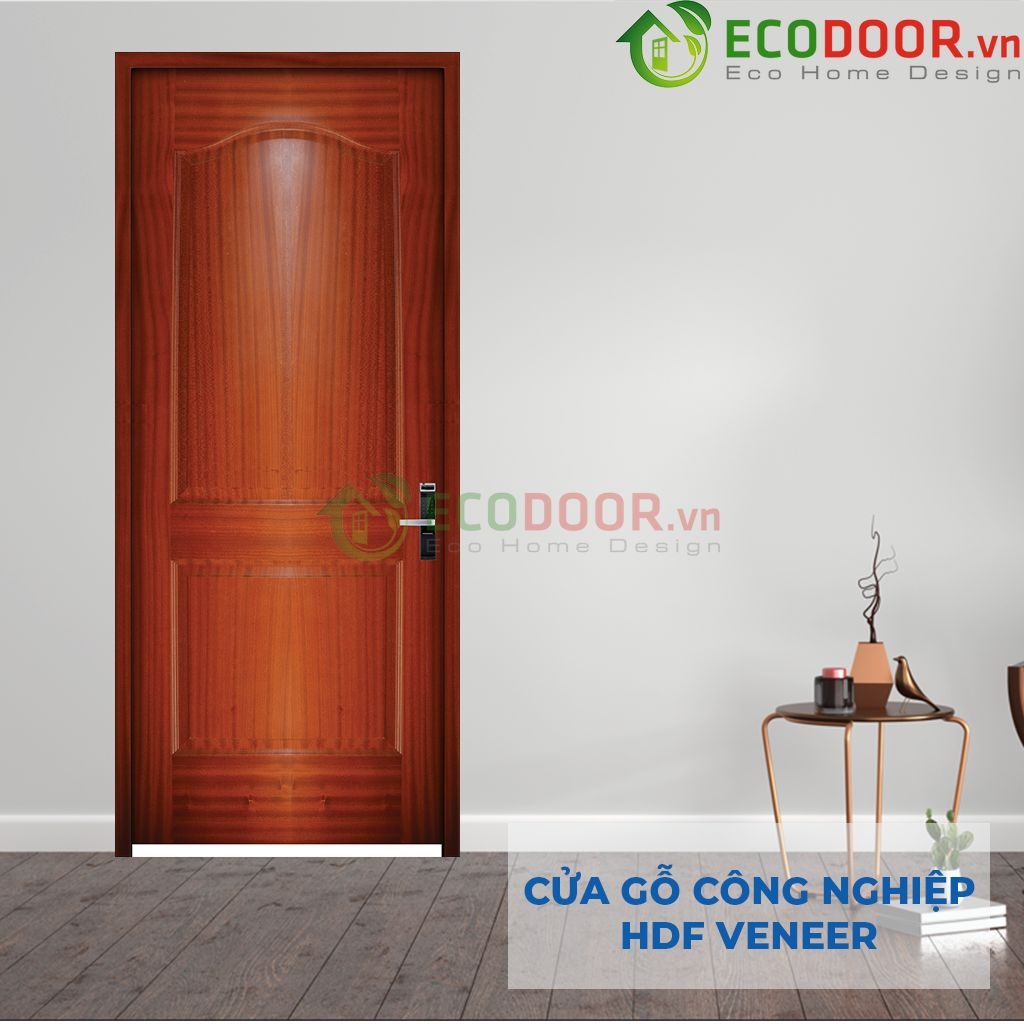 Cửa gỗ HDF Veneer màu sắc cổ điển