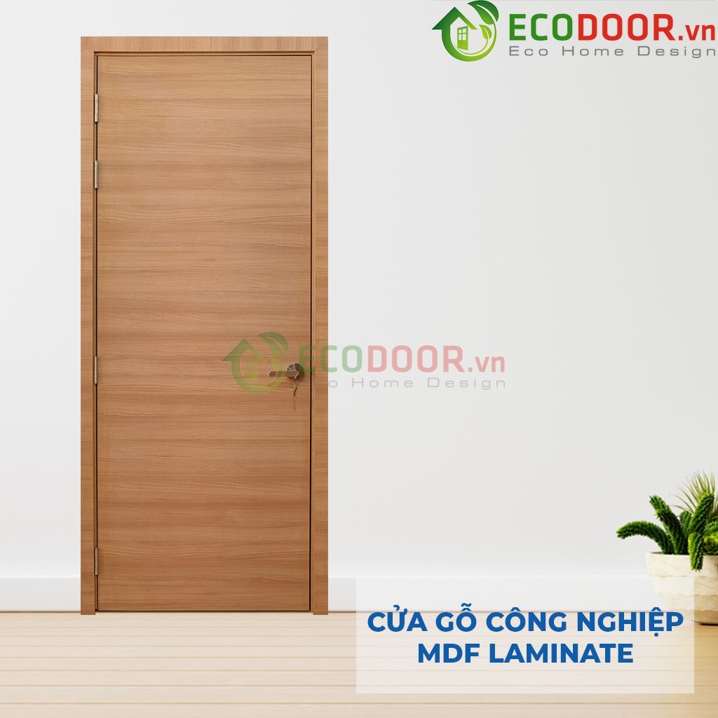 Cửa gỗ công nghiệp MDF Laminate P1 vân ngang