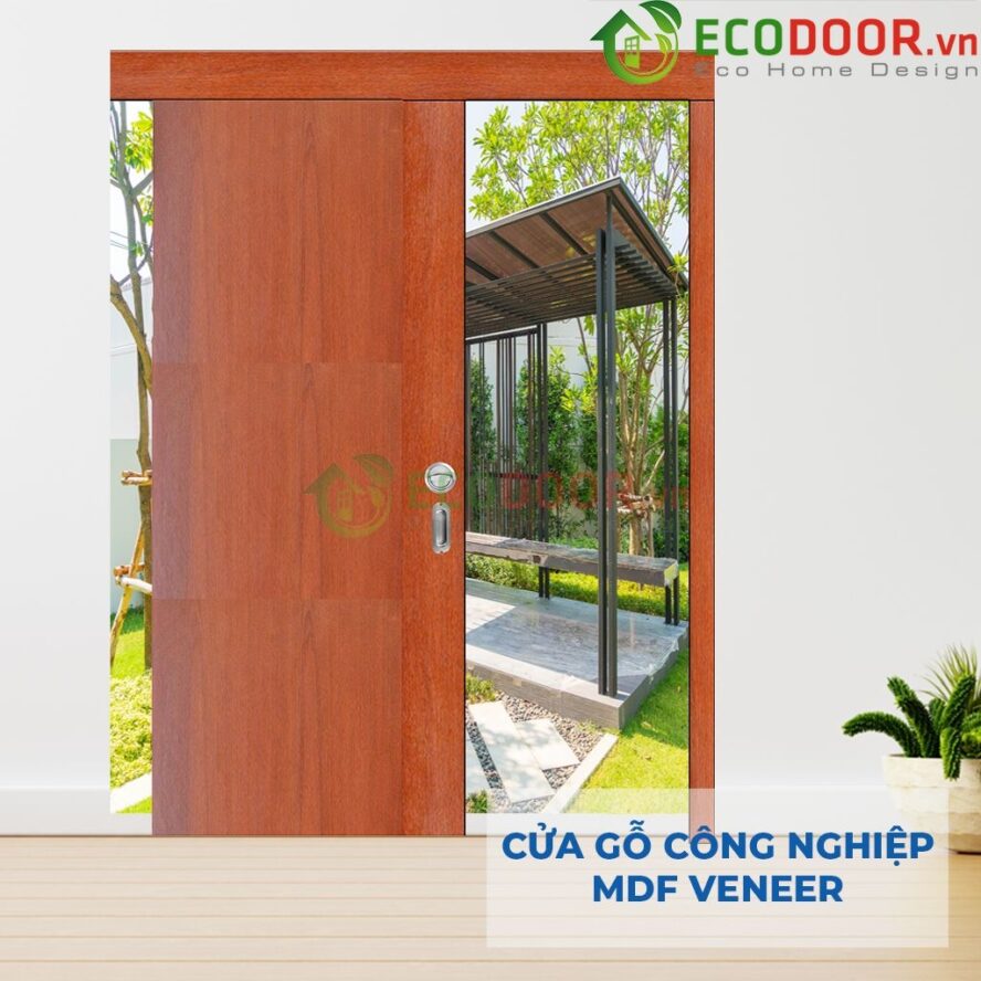 Cửa gỗ MDF Veneer  P1R8-C1 ECD