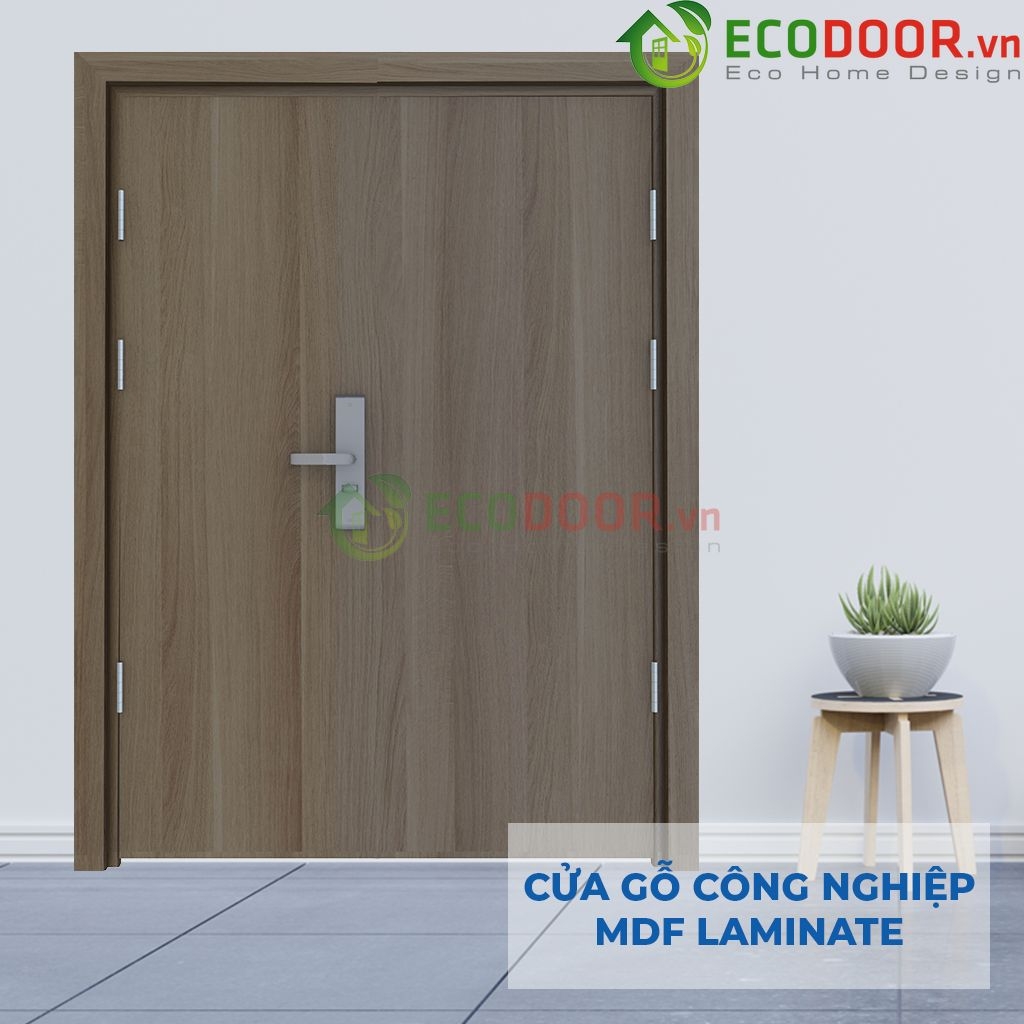 mẫu cửa gỗ công nghiệp 2 cánh MDF Laminate 2P111-ECD