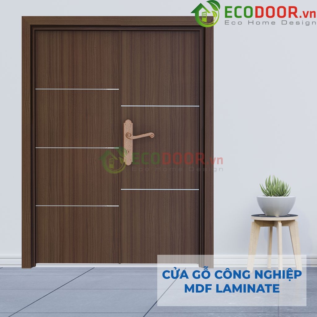 Cửa gỗ công nghiệp MDF Laminate 2P1R52s-ECD