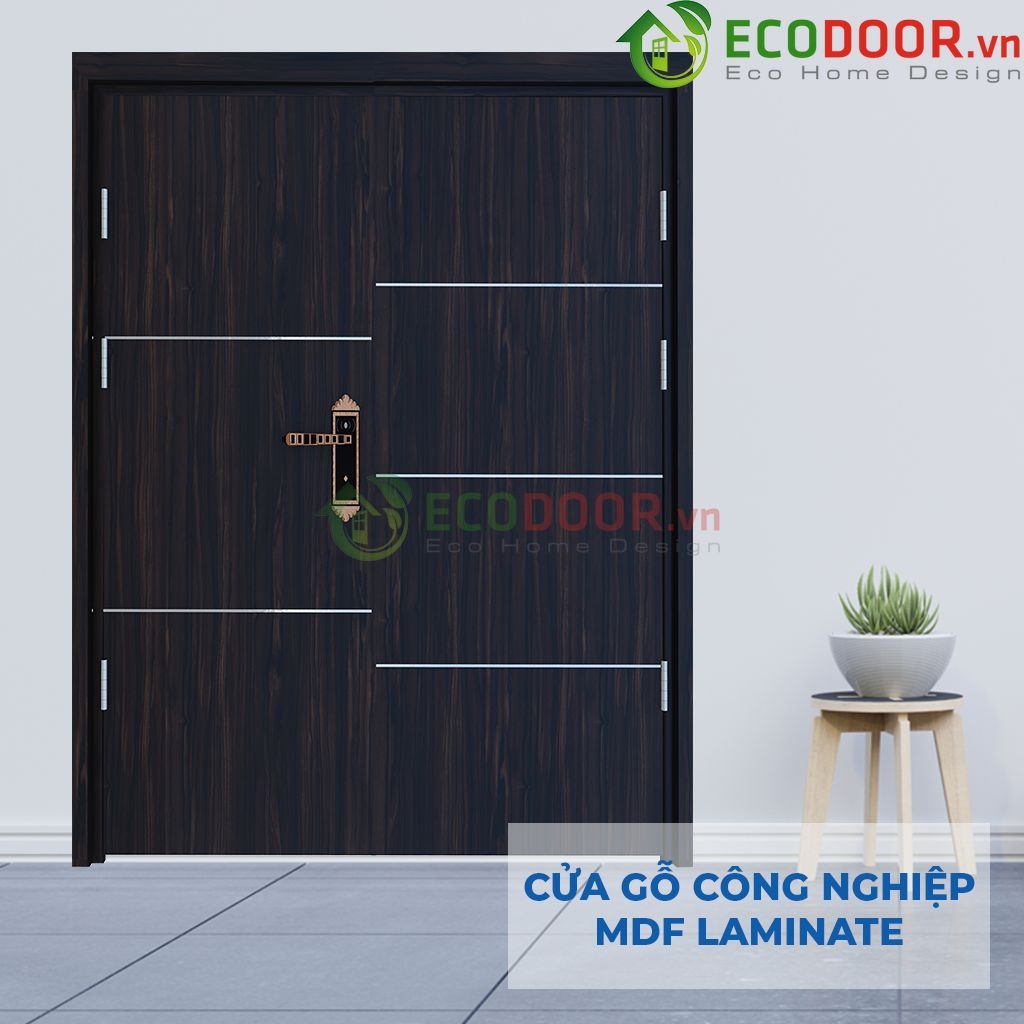 Cửa gỗ công nghiệp MDF Laminate 2P1R5-ECD