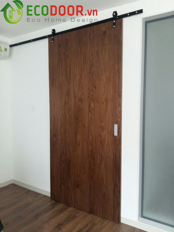 Mẫu cửa trượt, cửa lùa gỗ Hàn Quốc P1R4-C1 ECD
