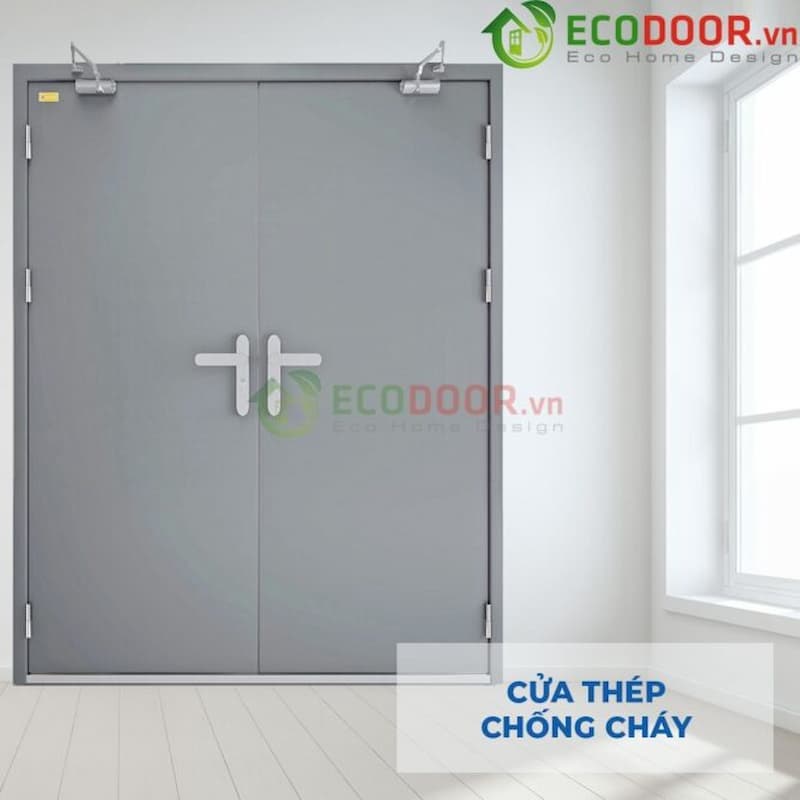 Cấu tạo tiêu chuẩn của cửa thép chống cháy 