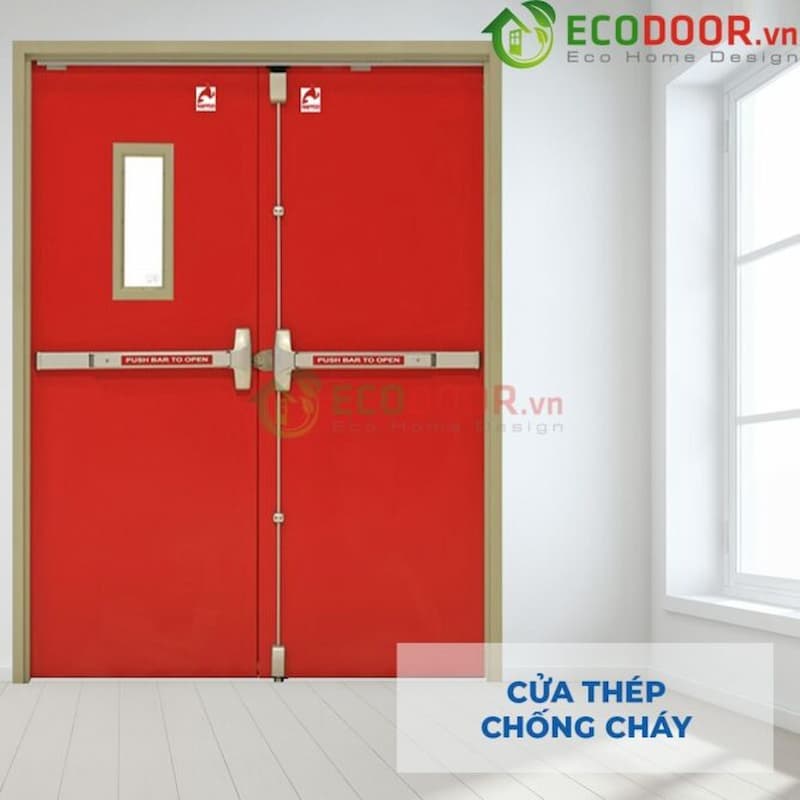 Cửa chống cháy được chế tạo từ thép