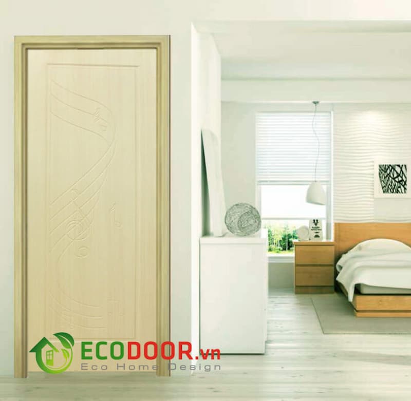 Mẫu cửa nhựa composite cho nhà vệ sinh được sản xuất bởi EcoDoor