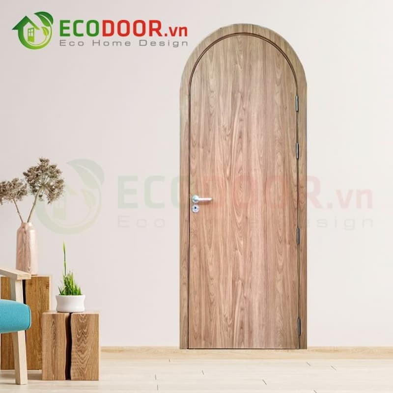 Mẫu cửa nhựa composite hình vòm cung tại EcoDoor