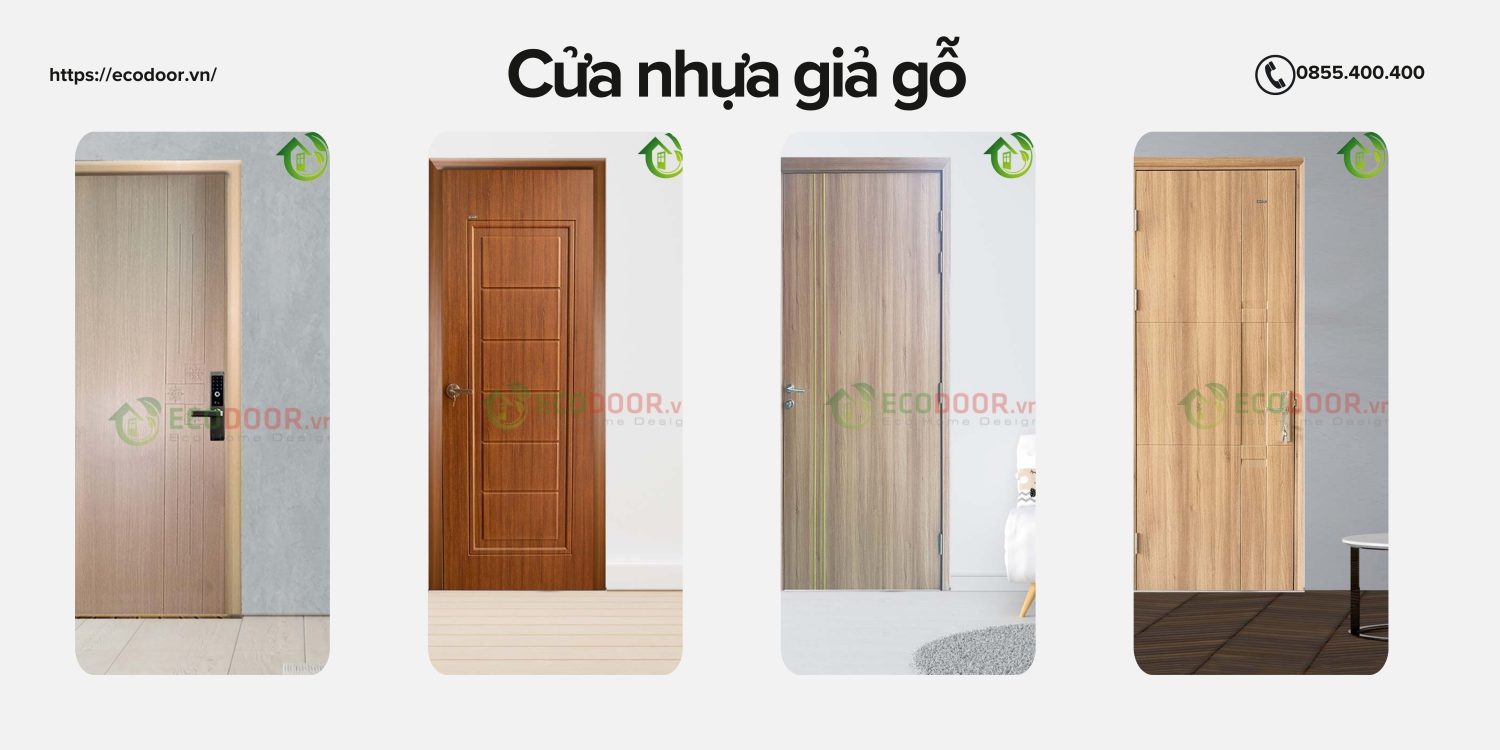 Cửa gỗ nhựa sở hữu nhiều mẫu mã bắt mắt