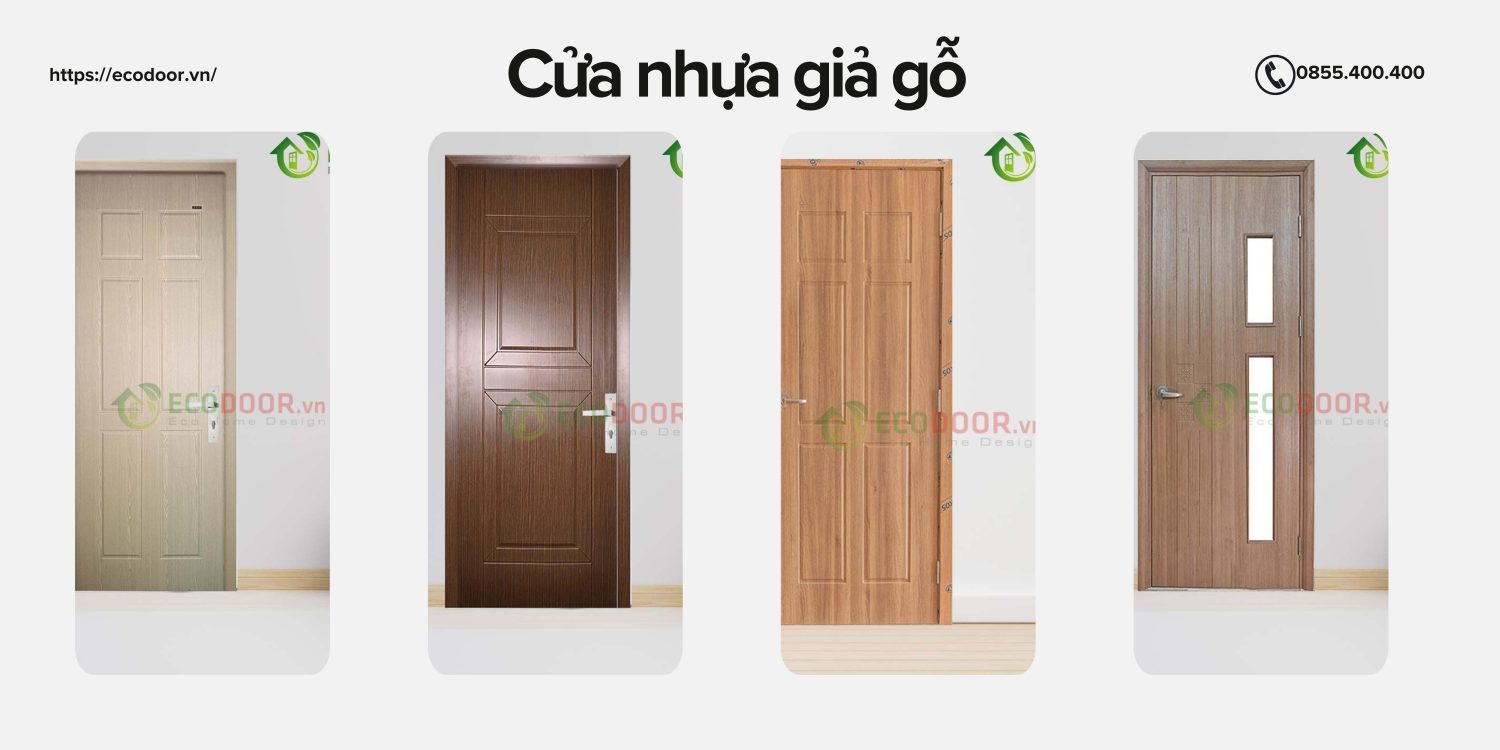 Mẫu cửa nhựa giả gỗ Tây Ninh loại Hàn Quốc