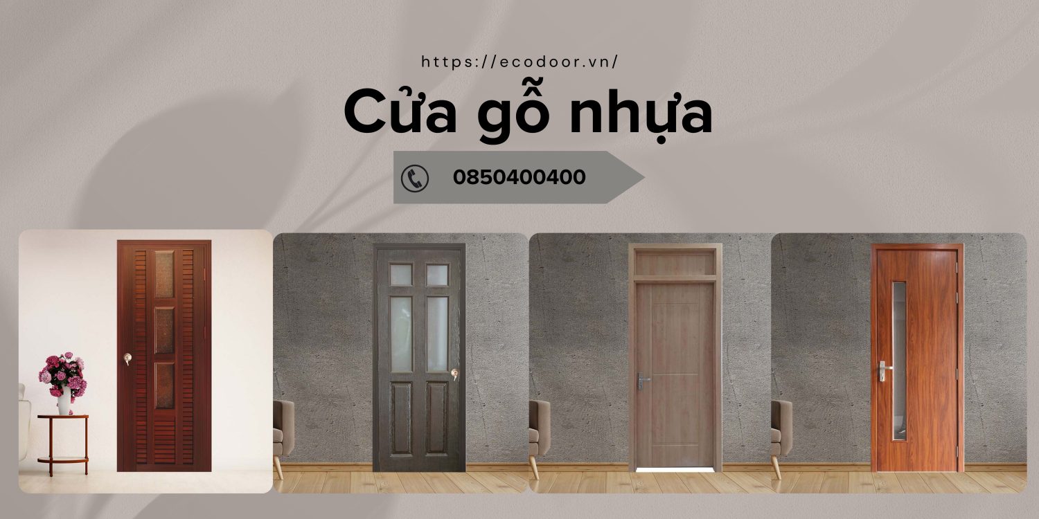 Mẫu cửa gỗ nhựa được ứng dụng cho nhà ở gia đình