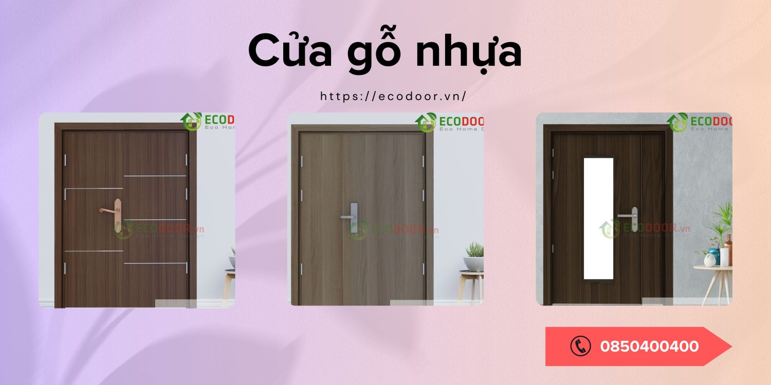 Phân loại cửa nhựa giả gỗ 2 cánh