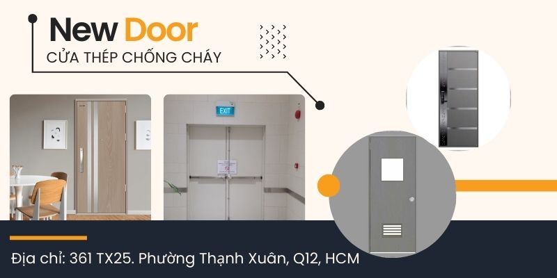 Cửa thép chống cháy có thể linh hoạt ứng dụng cho nhiều vị trí và công trình