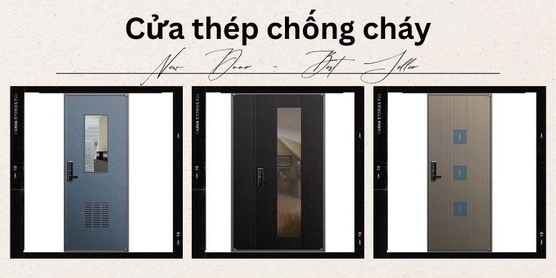 Mẫu cửa thép chống cháy 180 phút được sản xuất và phân phối bởi EcoDoor