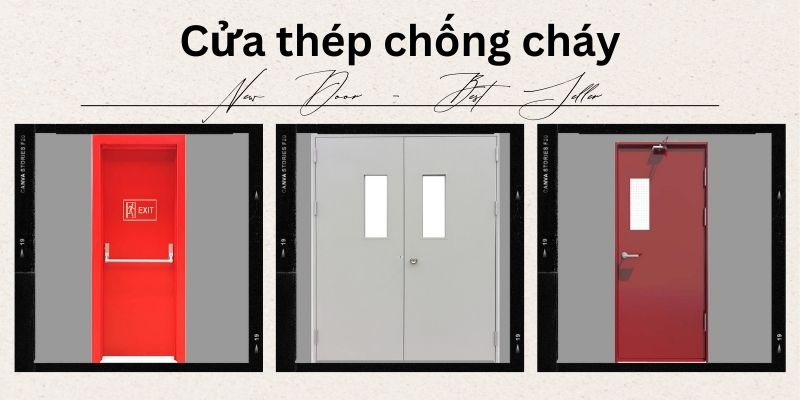 Mẫu cửa thép chống cháy được sản xuất và phân phối bởi EcoDoor