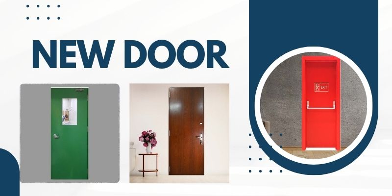 Mẫu cửa chống thép chống cháy kiểu mở quay được sản xuất bởi EcoDoor