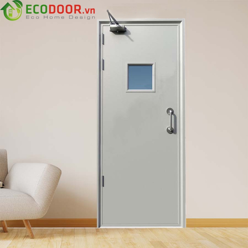 Cửa chống cháy với ô kính